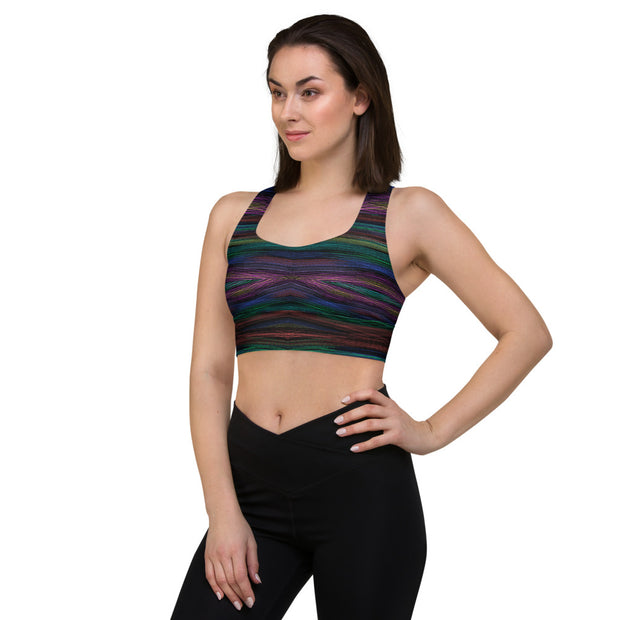 Multicolor Longline sports bra